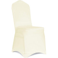 Minorista de lectores 4pcs Beige Polyester Hotel Banquete de boda al aire libre Spandex Silla de tela Cubierta